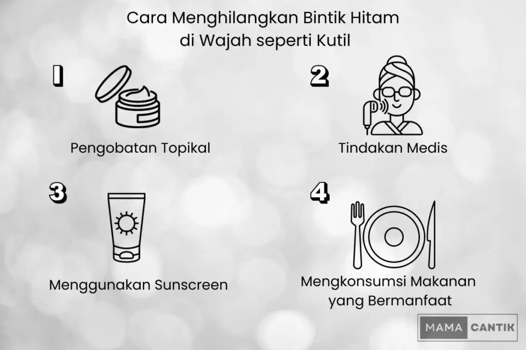 Cara menghilangkan bintik hitam di wajah seperti kutil