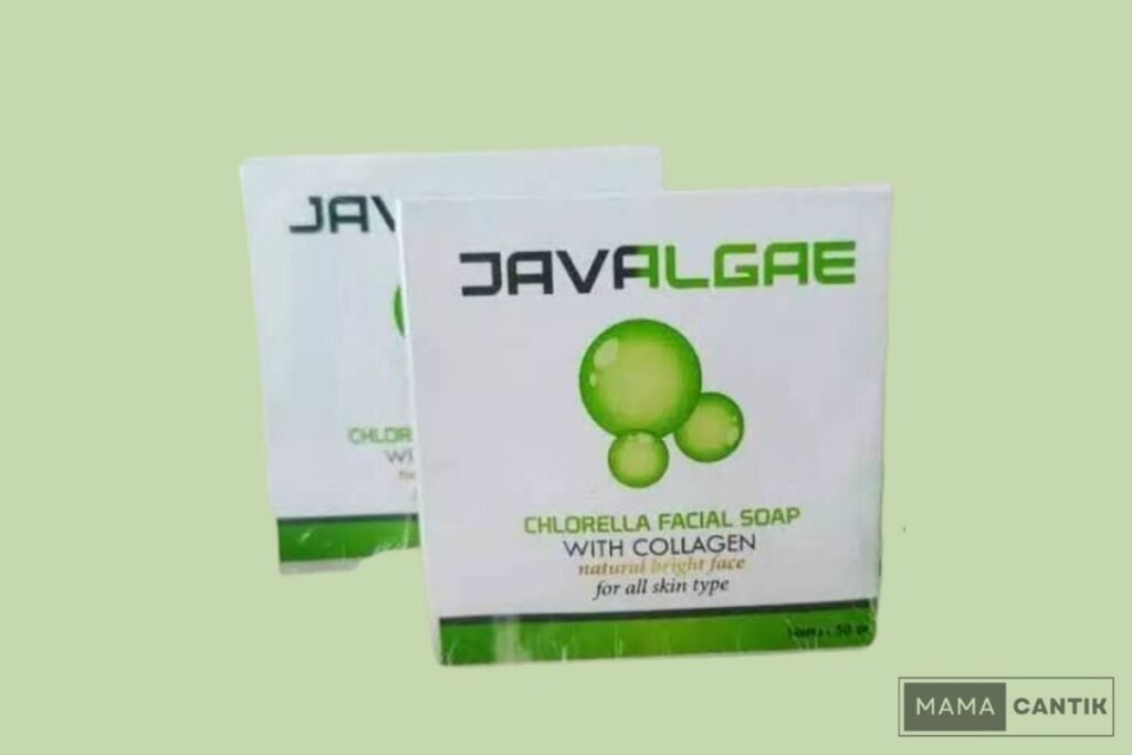 Javalgae chlorella facial soap with collagen sabun nasa untuk flek hitam