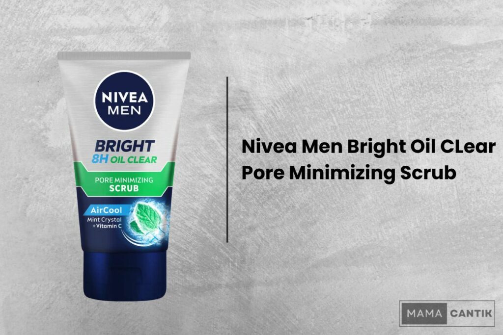 Nivea men bright oil clear pore minimizing scrub