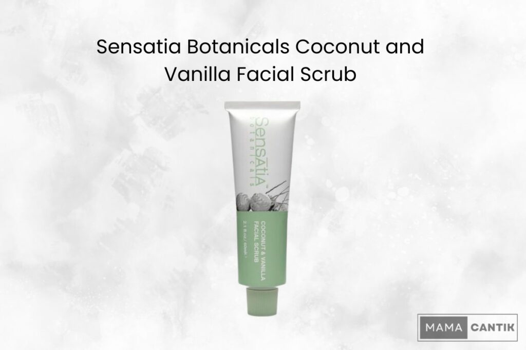 Sensatia botanicals coconut and vanilla facial scrub
