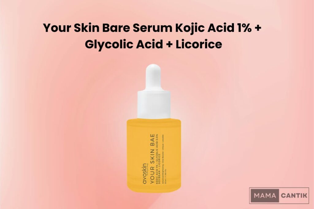 Your skin bare serum kojic acid 1% + glycolic acid + licorice