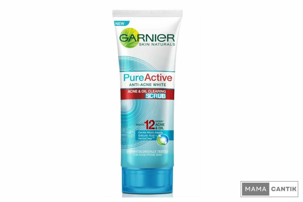 Garnier pure active anti-acne scrub facial cleanser