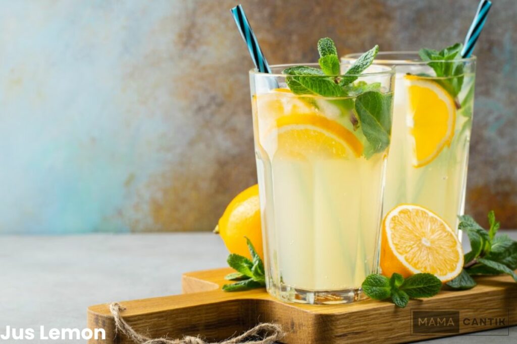 Jus untuk jerawat lemon
